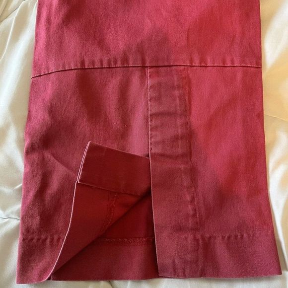 VINEYARD VINES By Shep & Ian Woman Sz 2 Cropped Capri PANTS Cotton Stretch Pink - Picture 10 of 10
